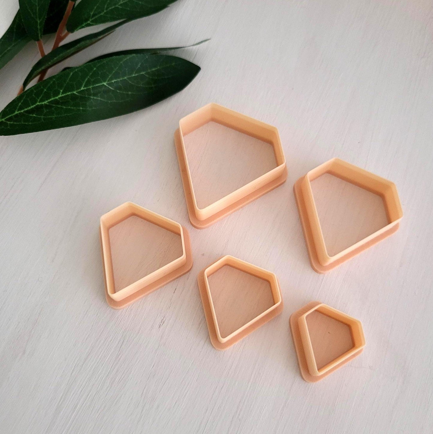 Emporte-pièce de Diamant pour argile polymère | Ensemble de 5 | Diamond clay cutters, set of 5 | Polymer clay tool