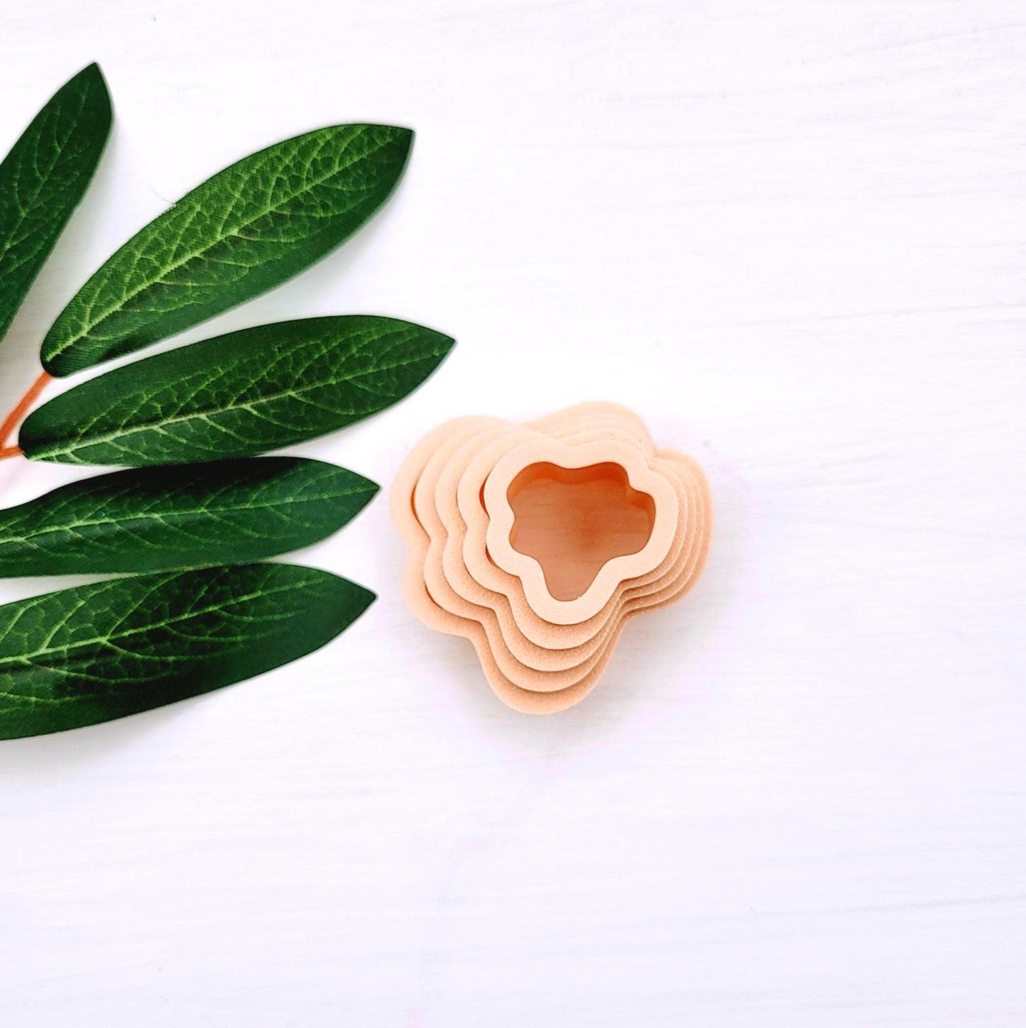 Emporte-pièce Organic 02, argile polymère | Ensemble de 5 | Organic clay cutters, set of 5 | Polymer clay tool