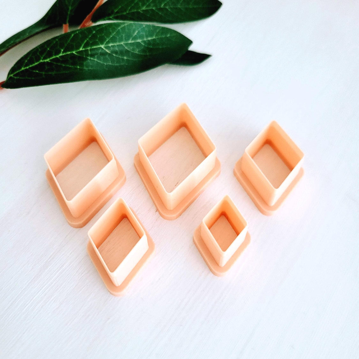 Emporte-pièce de Losange pour argile polymère | Ensemble de 5 | Rhombus clay cutters, set of 5 | Polymer clay tool