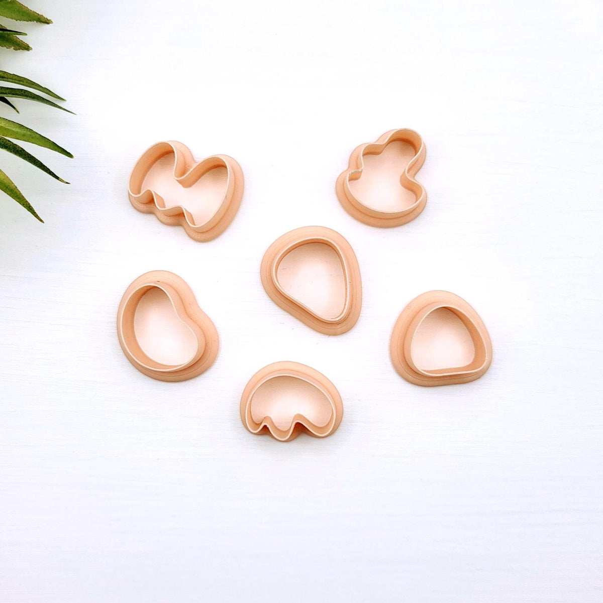 Emporte-pièce style Organique, ensemble de 6 | Pour créations en argile polymère | Polymer clay cutters | Organic Earrings
