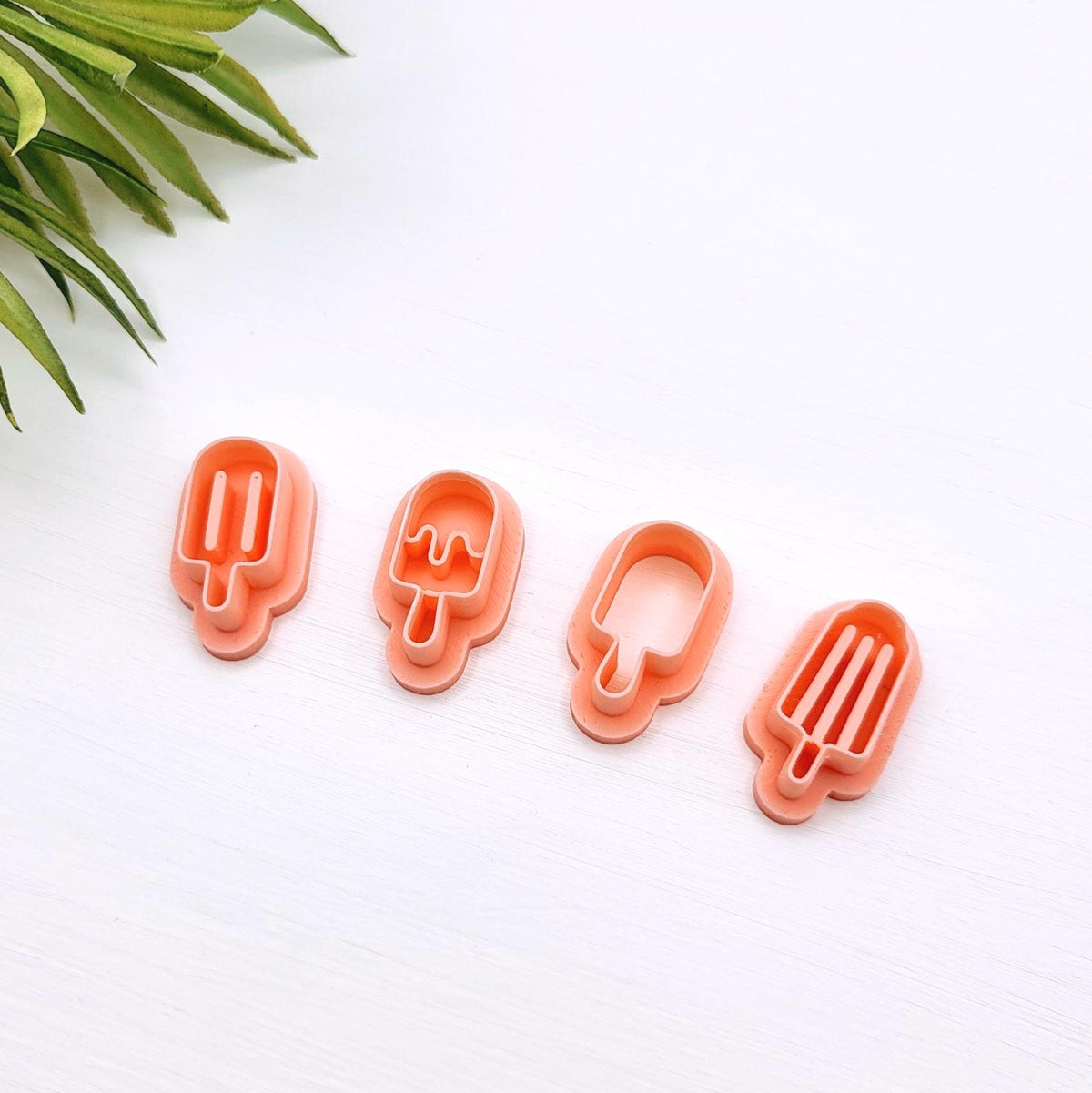 Emporte-pièce Popsicle, ensemble de 4 | Pour créations en argile polymère | Polymer clay cutters | Popsicle Earrings