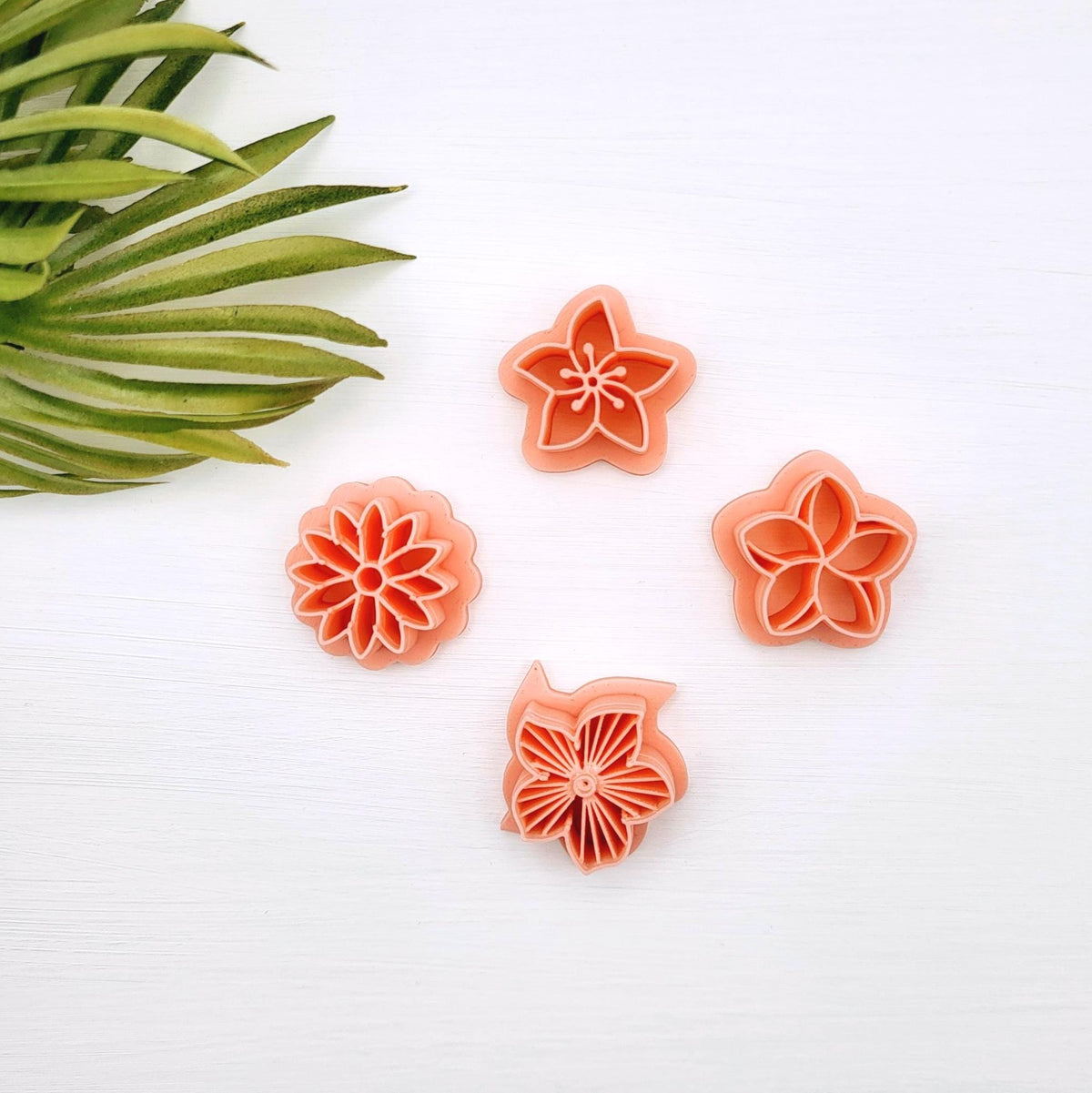 Emporte-pièce fleurs pour créations en argile polymère | 4 modèles | Polymer clay cutters flowers