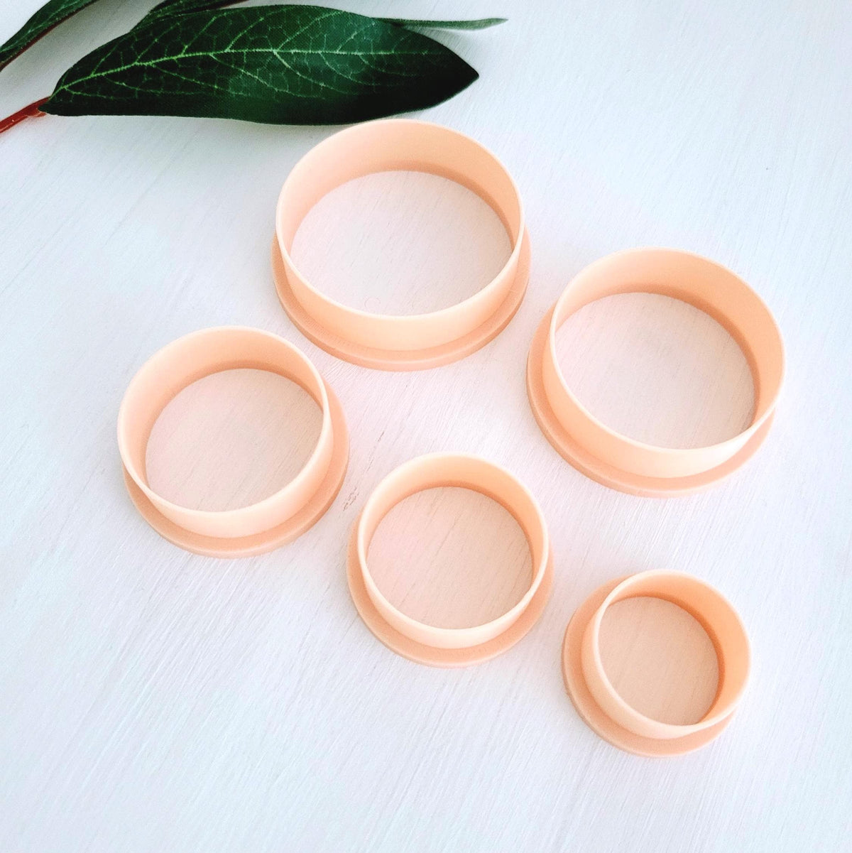 Emporte-pièce de Forme Ronde pour argile polymère | Ensemble de 5 | Circle cutters, set of 5 | Polymer clay tool