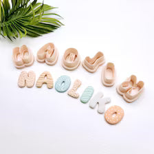 Emporte-pièce Alphabet bulles pour créations en argile polymère | Bubble Alphabet polymer clay cutters