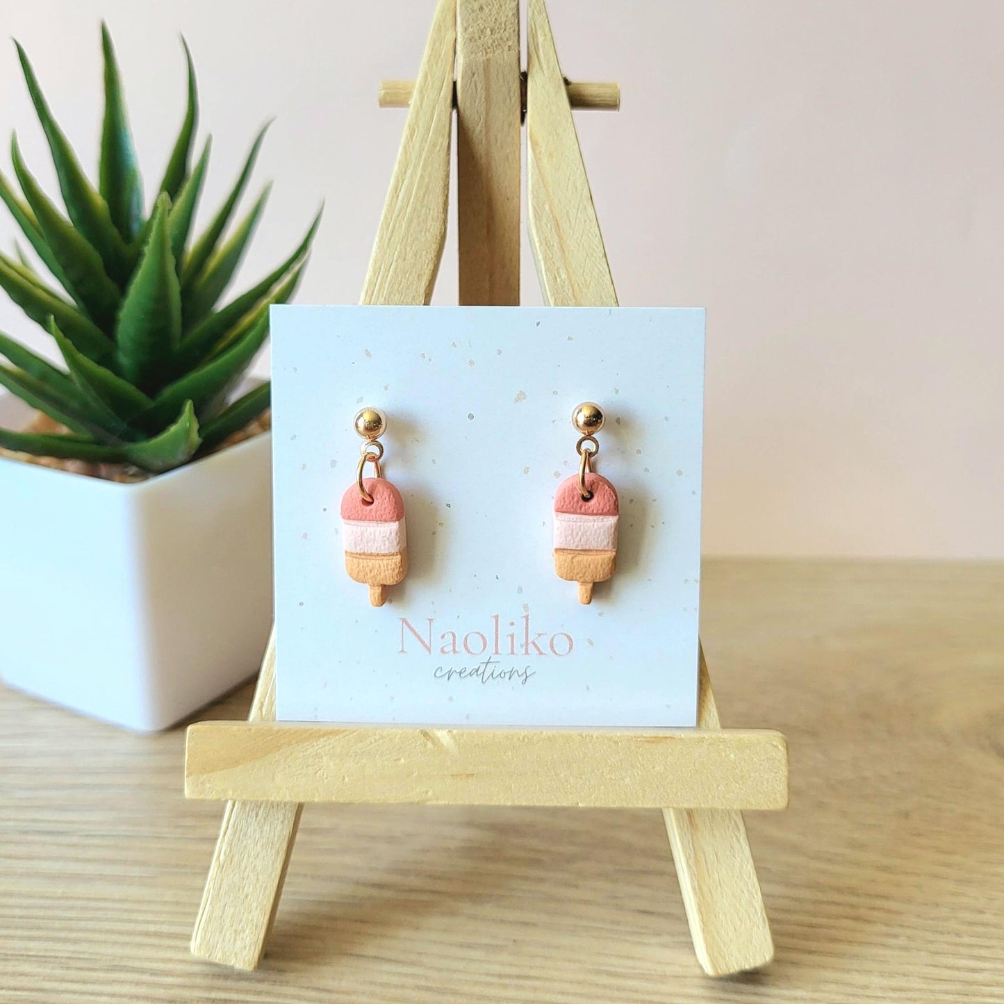 Boucles d'oreilles en argile polymère Popsicle | Style amusante, parfaite pour l'été | Handmade Earrings |