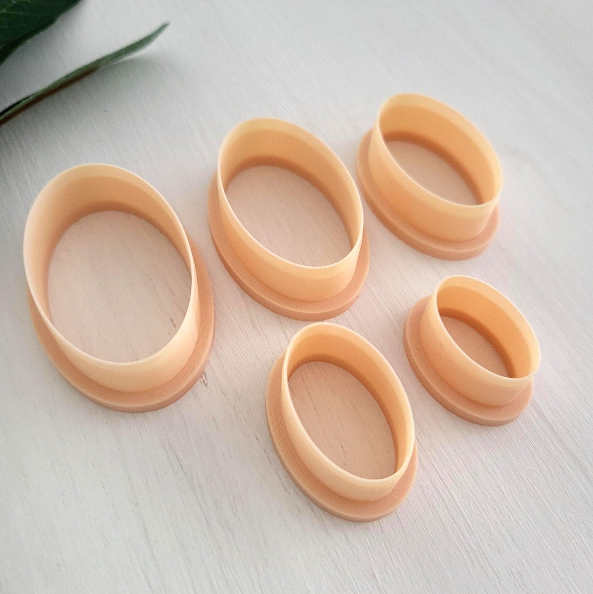 Emporte-pièce de Forme Ovale pour argile polymère | Ensemble de 5 | Oval cutters, set of 5 | Polymer clay tool