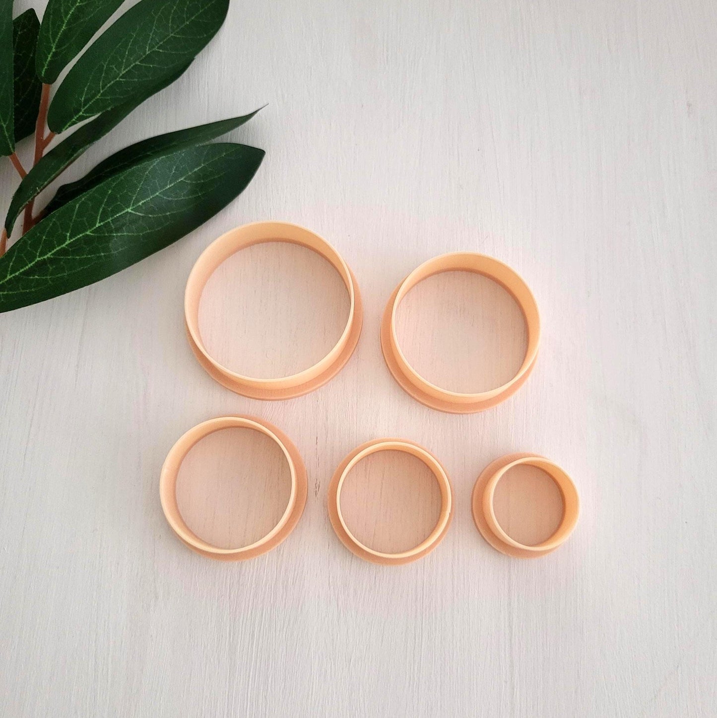 Emporte-pièce de Forme Ronde pour argile polymère | Ensemble de 5 | Circle cutters, set of 5 | Polymer clay tool