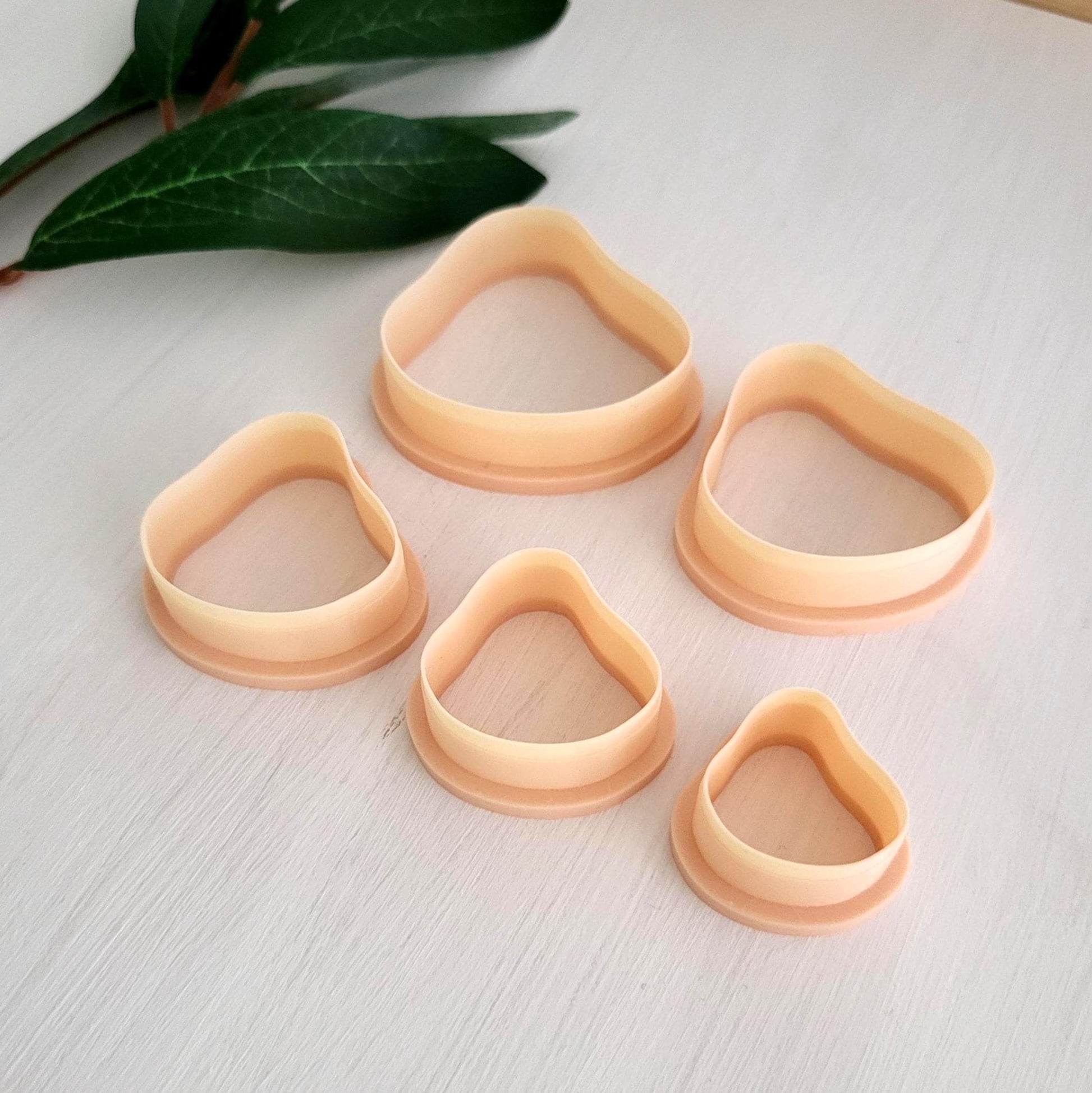 Emporte-pièce de Blob pour argile polymère | Ensemble de 5 | Blob clay cutters, set of 5 | Polymer clay tool