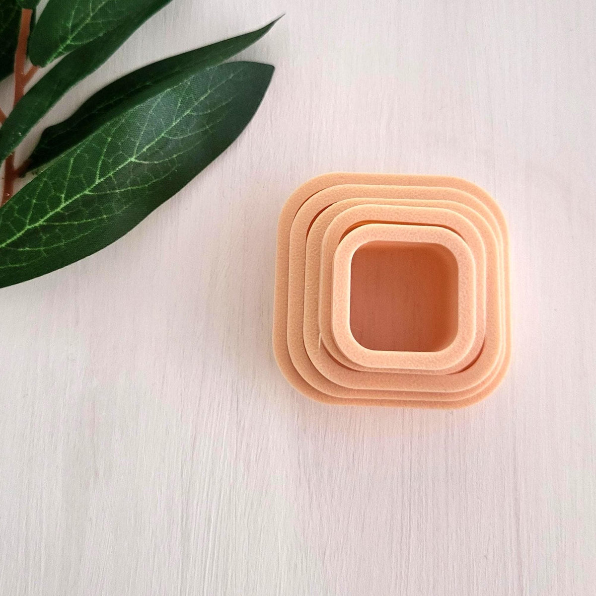 Emporte-pièce de Carré pour argile polymère | Ensemble de 5 | Square clay cutters, set of 5 | Polymer clay tool