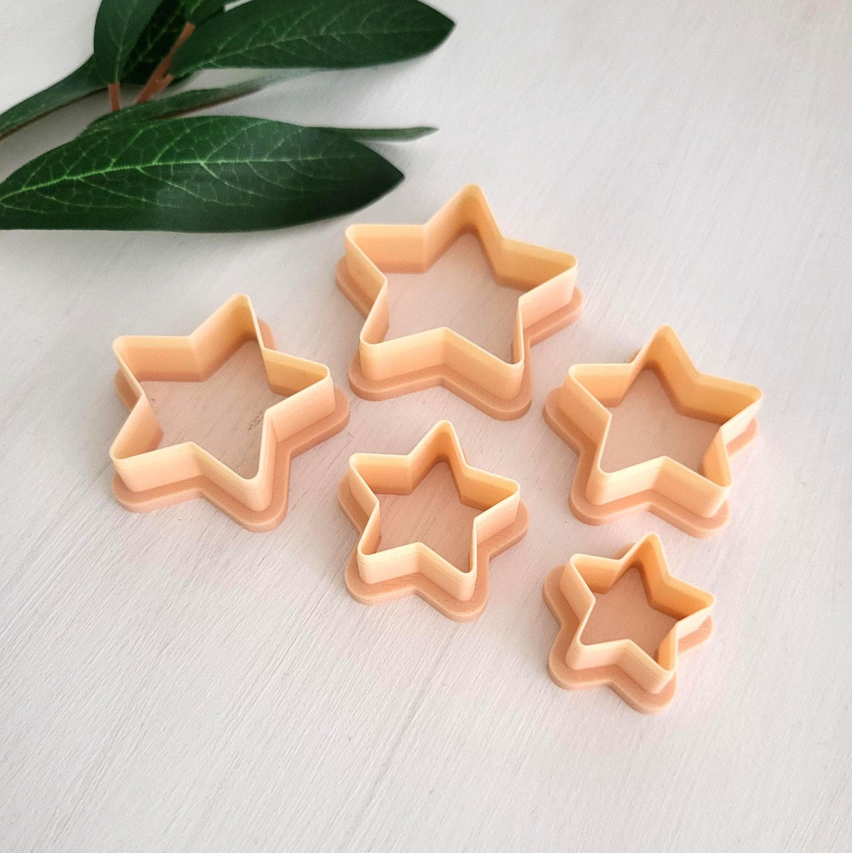 Emporte-pièce Étoile pour argile polymère | Ensemble de 5 | Star clay cutters, set of 5 | Polymer clay tool