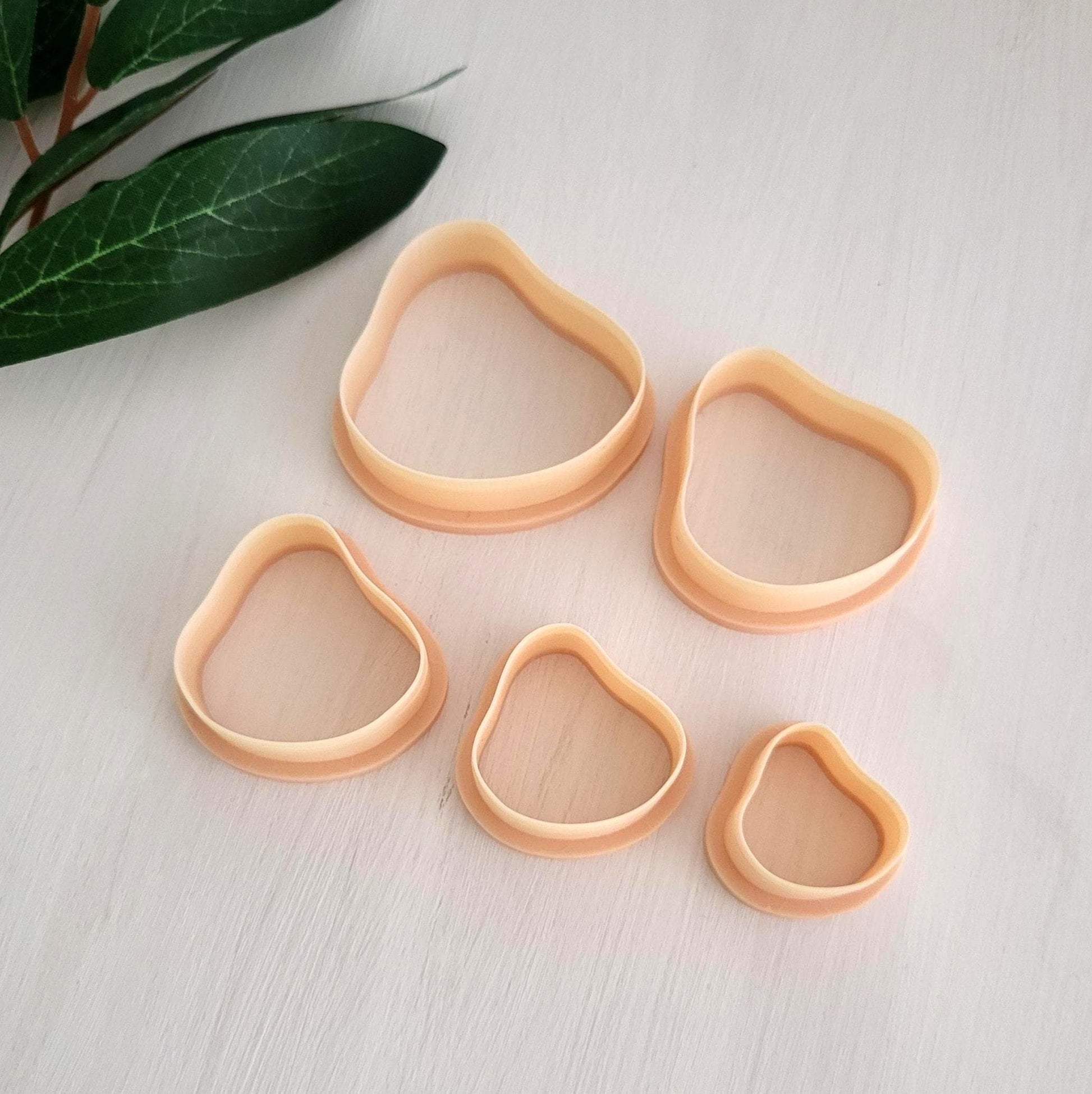 Emporte-pièce de Blob pour argile polymère | Ensemble de 5 | Blob clay cutters, set of 5 | Polymer clay tool