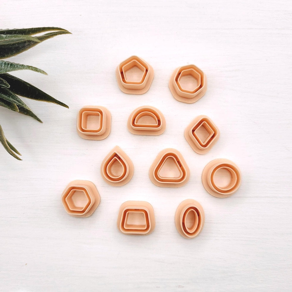 Mini Emporte-pièce de formes géométrique pour argile polymère | Simple, moderne et délicat | Boucles d'oreilles | Mini Polymer clay cutters