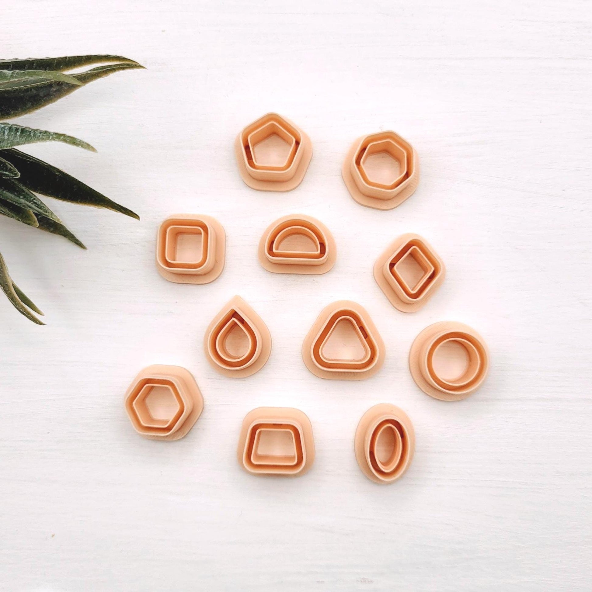 Mini Emporte-pièce de formes géométrique pour argile polymère | Simple, moderne et délicat | Boucles d'oreilles | Mini Polymer clay cutters