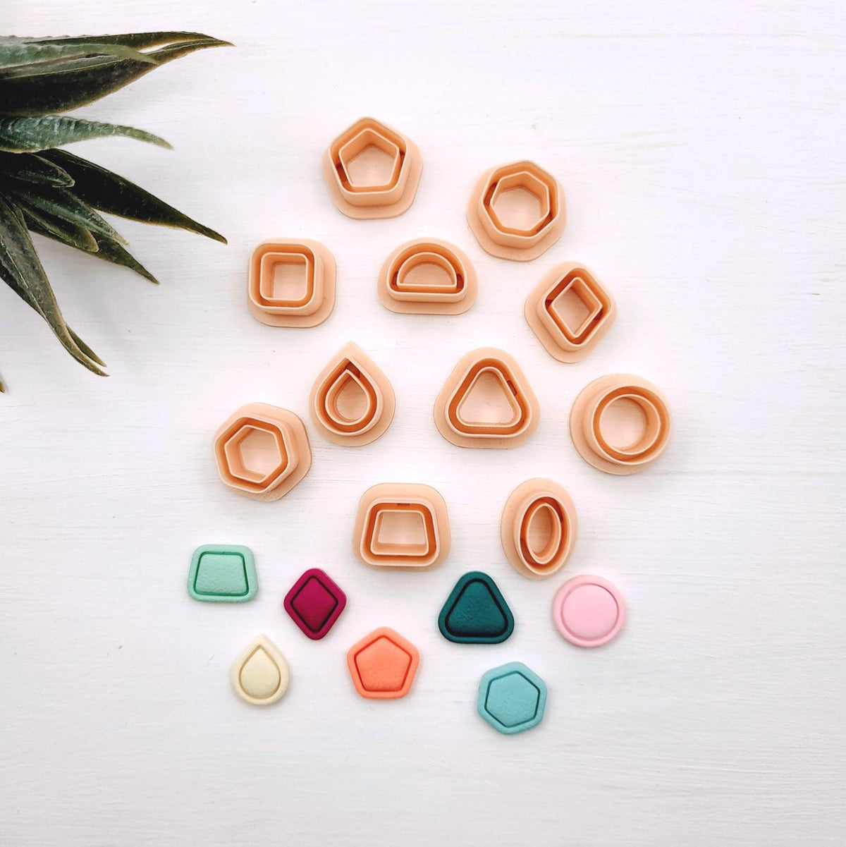 Mini Emporte-pièce de formes géométrique pour argile polymère | Simple, moderne et délicat | Boucles d'oreilles | Mini Polymer clay cutters