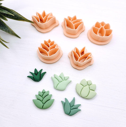 Emporte-pièce plante du désert pour créations en argile polymère | 5 modèles | Polymer clay desert plant