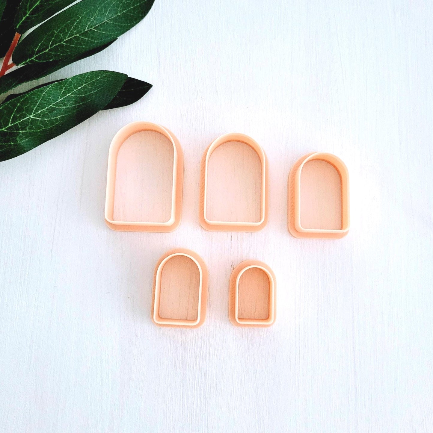 Emporte-pièce de d'Arche pour argile polymère | Ensemble de 5 | Arch cutters, set of 5 | Polymer clay tool