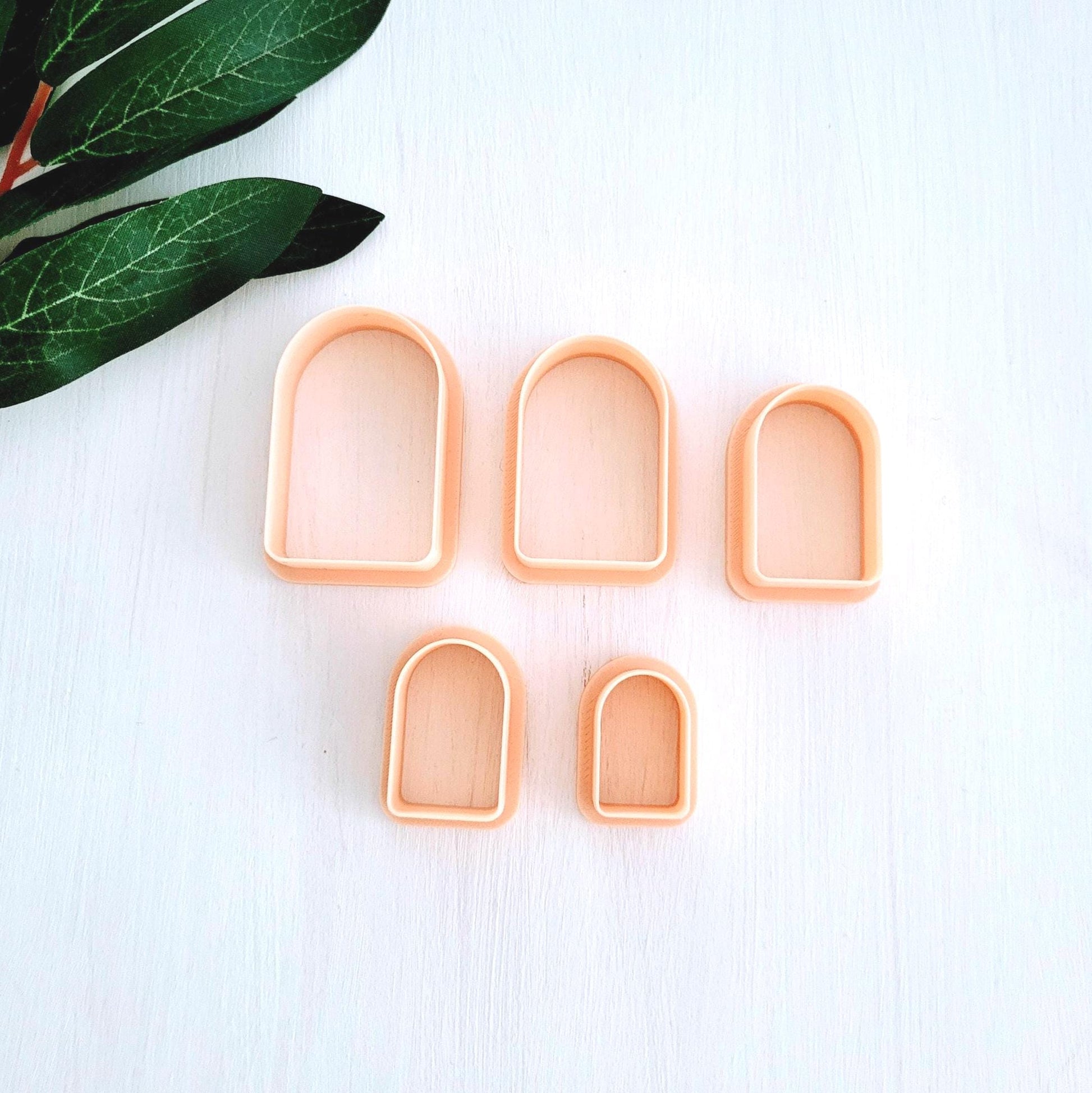 Emporte-pièce de d'Arche pour argile polymère | Ensemble de 5 | Arch cutters, set of 5 | Polymer clay tool