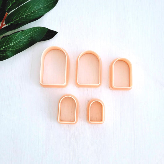Emporte-pièce de d'Arche pour argile polymère | Ensemble de 5 | Arch cutters, set of 5 | Polymer clay tool