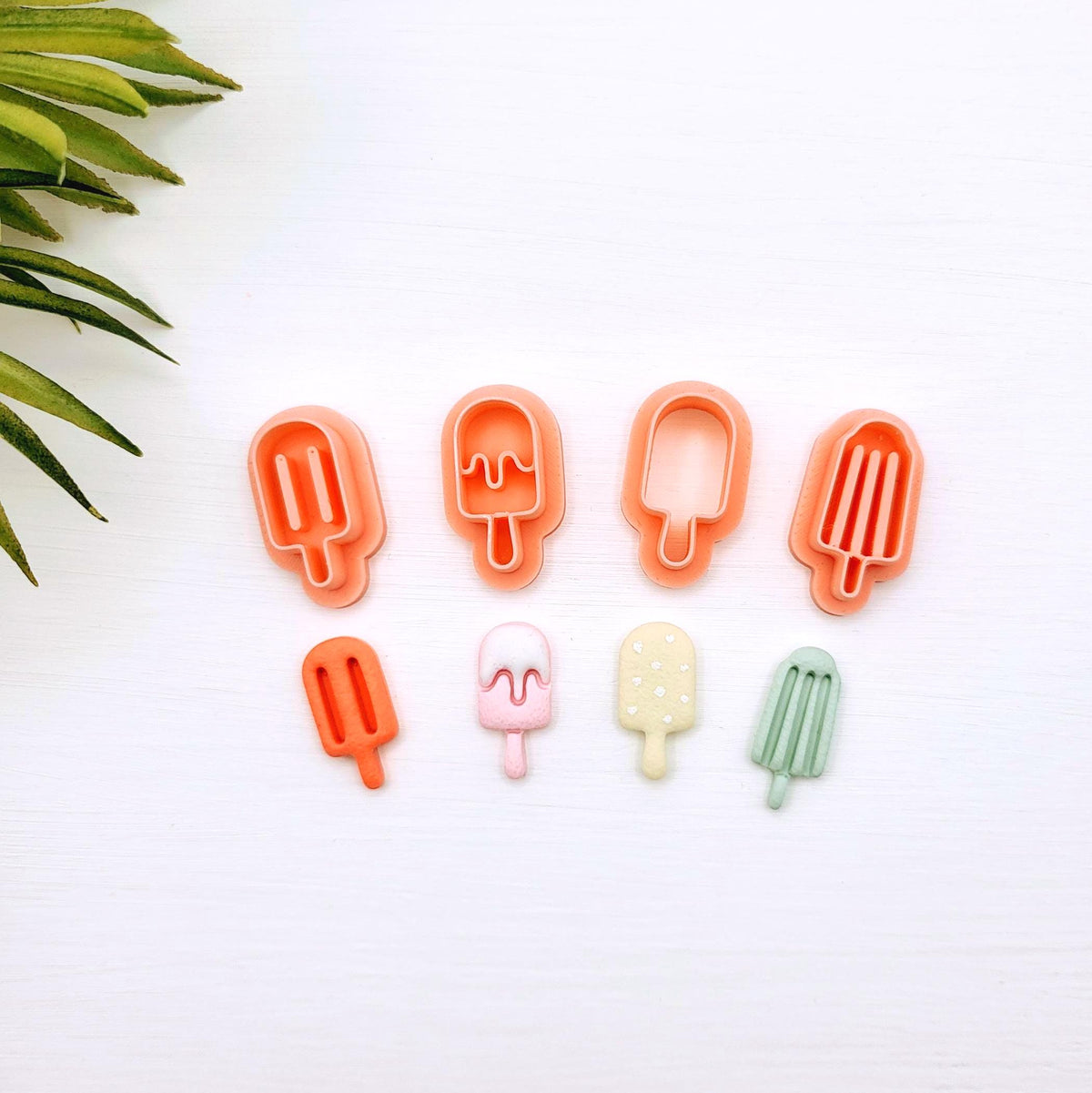Emporte-pièce Popsicle, ensemble de 4 | Pour créations en argile polymère | Polymer clay cutters | Popsicle Earrings