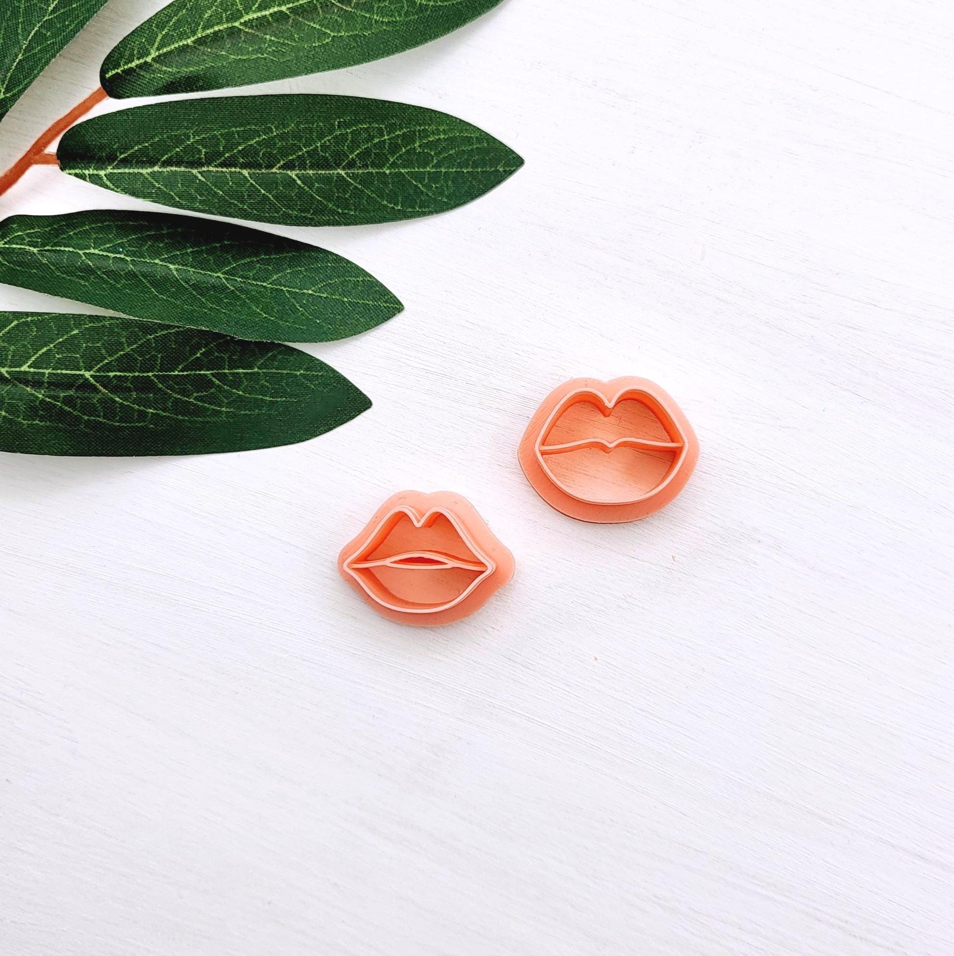 Emporte-pièce lèvres pour créations en argile polymère | 2 modèles | Polymer clay lips cutters