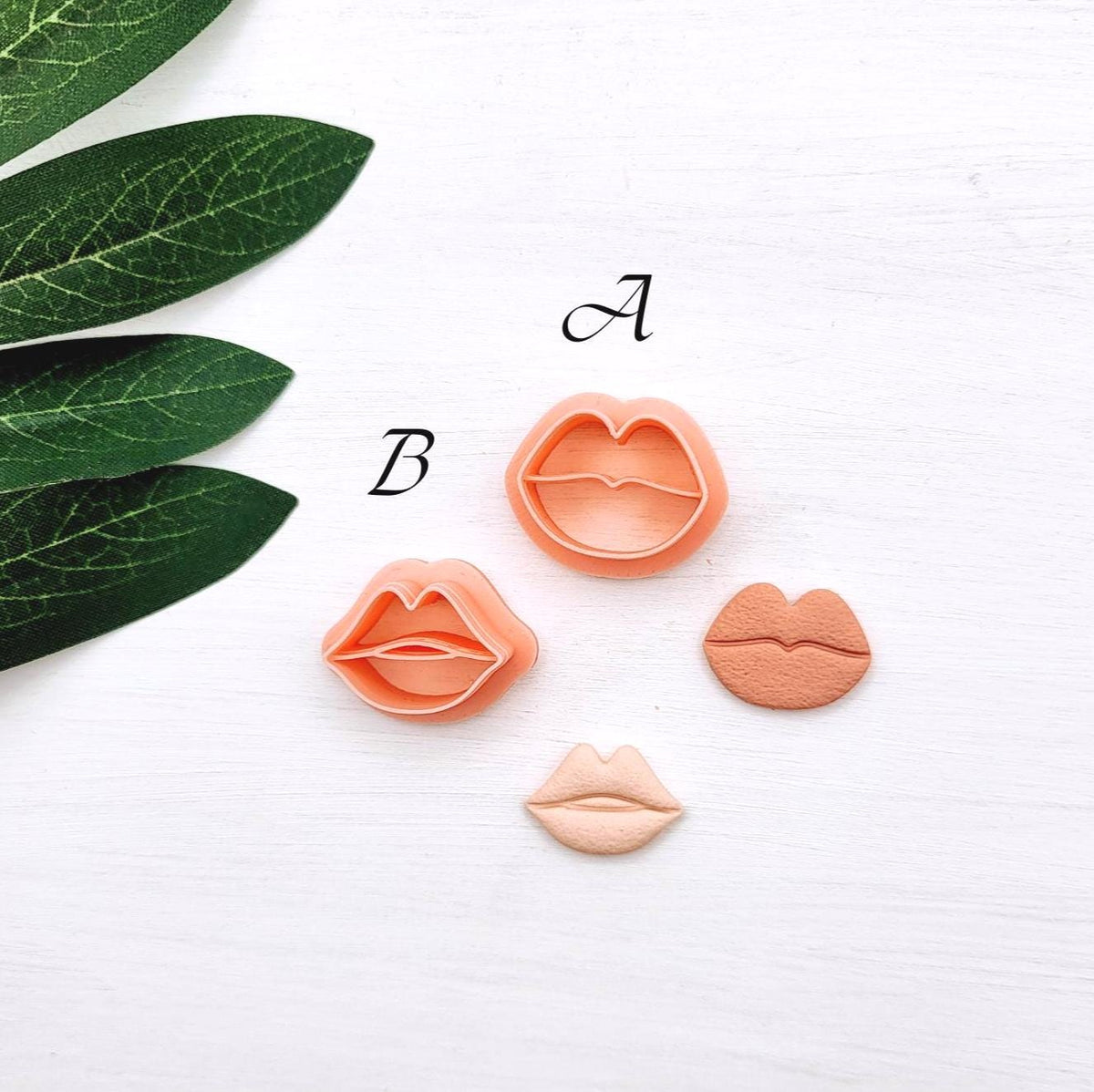 Emporte-pièce lèvres pour créations en argile polymère | 2 modèles | Polymer clay lips cutters