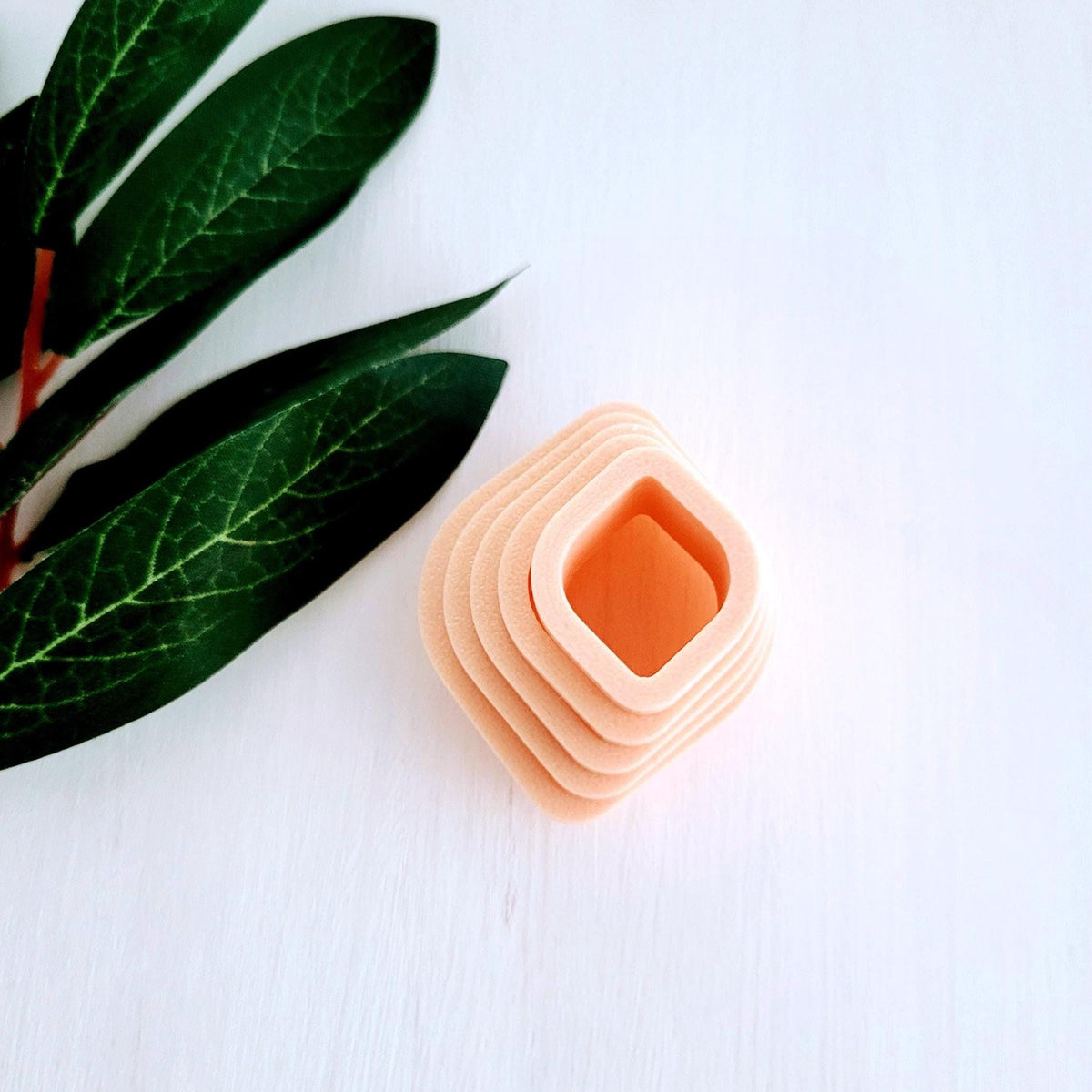 Emporte-pièce Losange Organic pour argile polymère | Ensemble de 5 | Organic Rhombus clay cutters, set of 5 | Polymer clay tool
