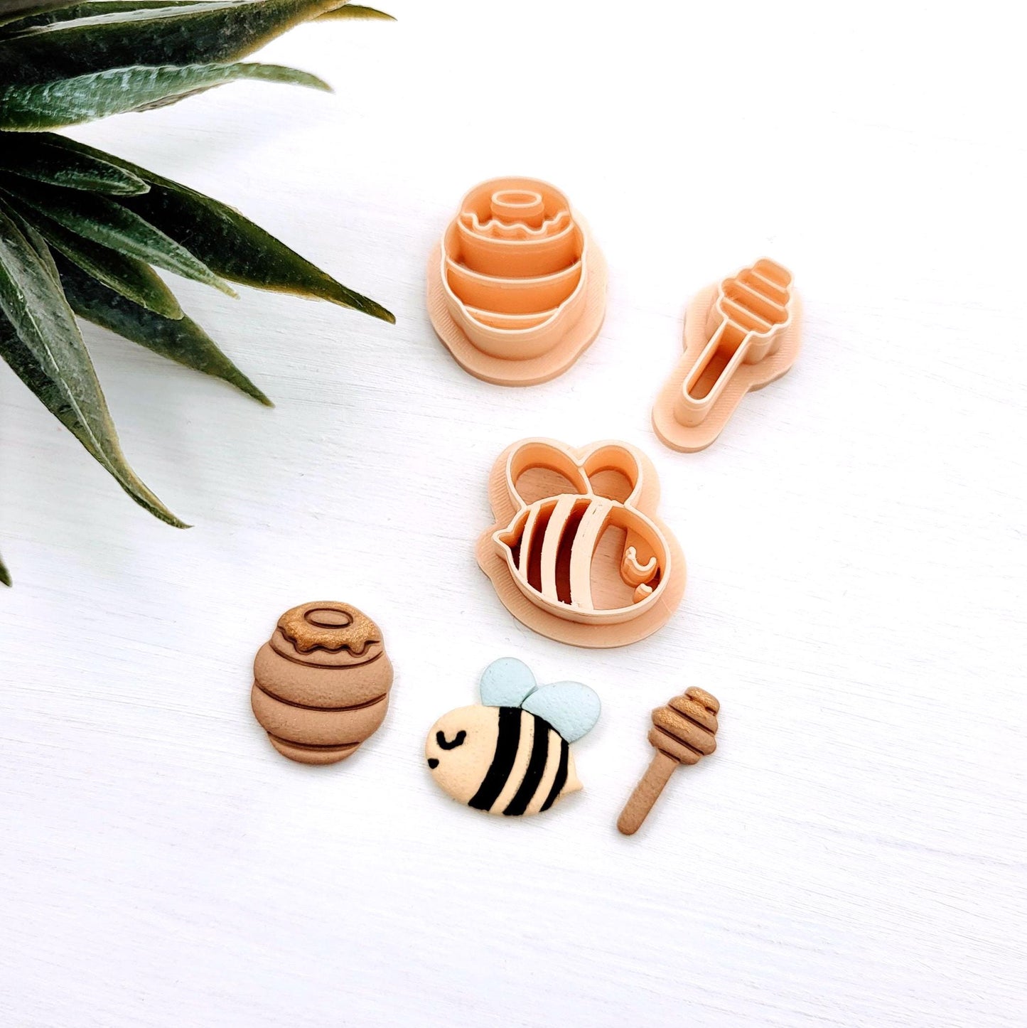 Emporte-pièce Abeilles pour créations en argile polymère | 3 modèles | Polymer clay cutters bees