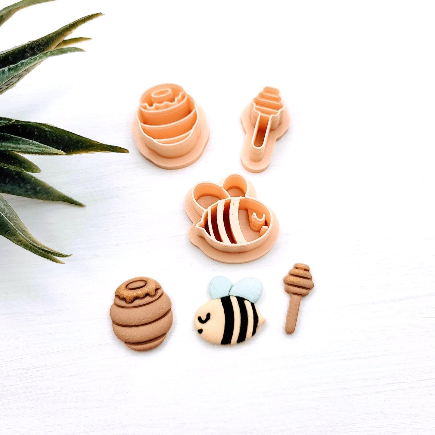 Emporte-pièce Abeilles pour créations en argile polymère | 3 modèles | Polymer clay cutters bees