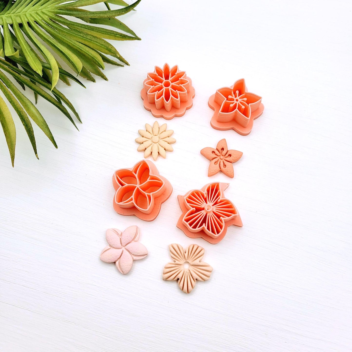 Emporte-pièce fleurs pour créations en argile polymère | 4 modèles | Polymer clay cutters flowers