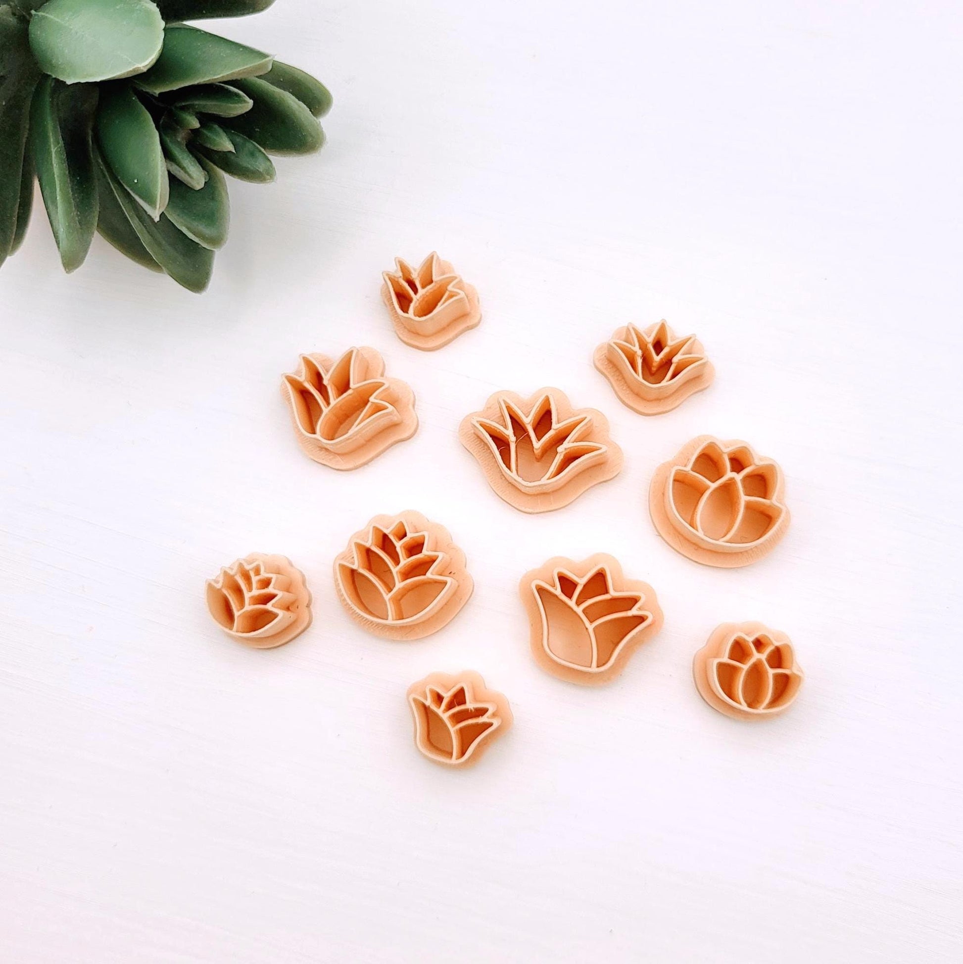 Emporte-pièce Mini plante du désert pour créations en argile polymère | 5 modèles | Mini Polymer clay desert plant