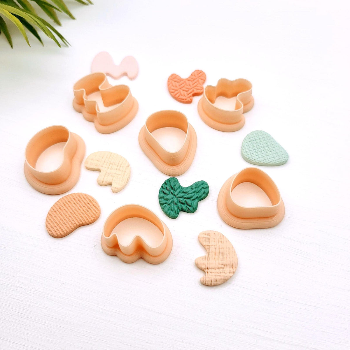 Emporte-pièce style Organique, ensemble de 6 | Pour créations en argile polymère | Polymer clay cutters | Organic Earrings