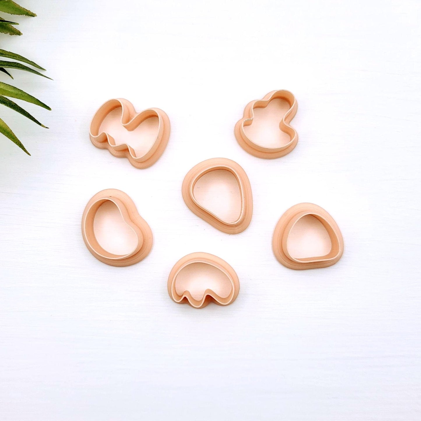 Emporte-pièce style Organique, ensemble de 6 | Pour créations en argile polymère | Polymer clay cutters | Organic Earrings