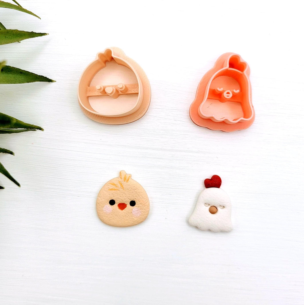 Emporte-pièce Poussin pour créations en argile polymère | 2 modèles | Polymer clay cutters little chicks