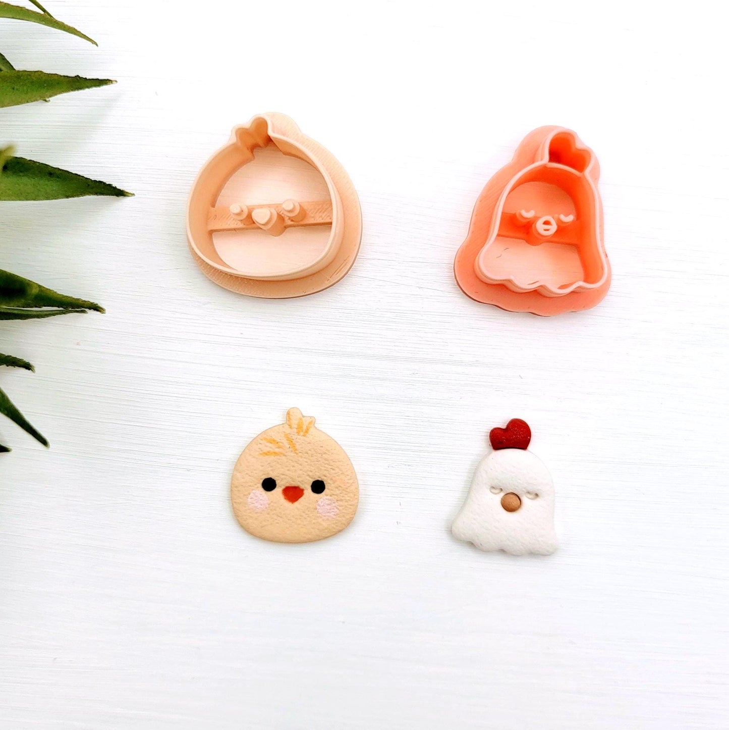 Emporte-pièce Poussin pour créations en argile polymère | 2 modèles | Polymer clay cutters little chicks