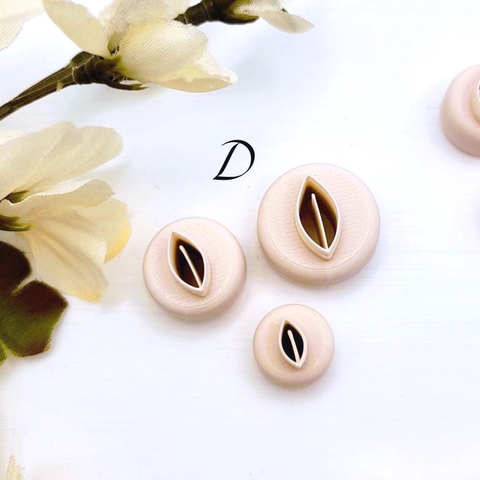 Emporte-pièce Mini Feuilles pour créations en argile polymère | 4 modèles | Mini Polymer clay leaves cutter