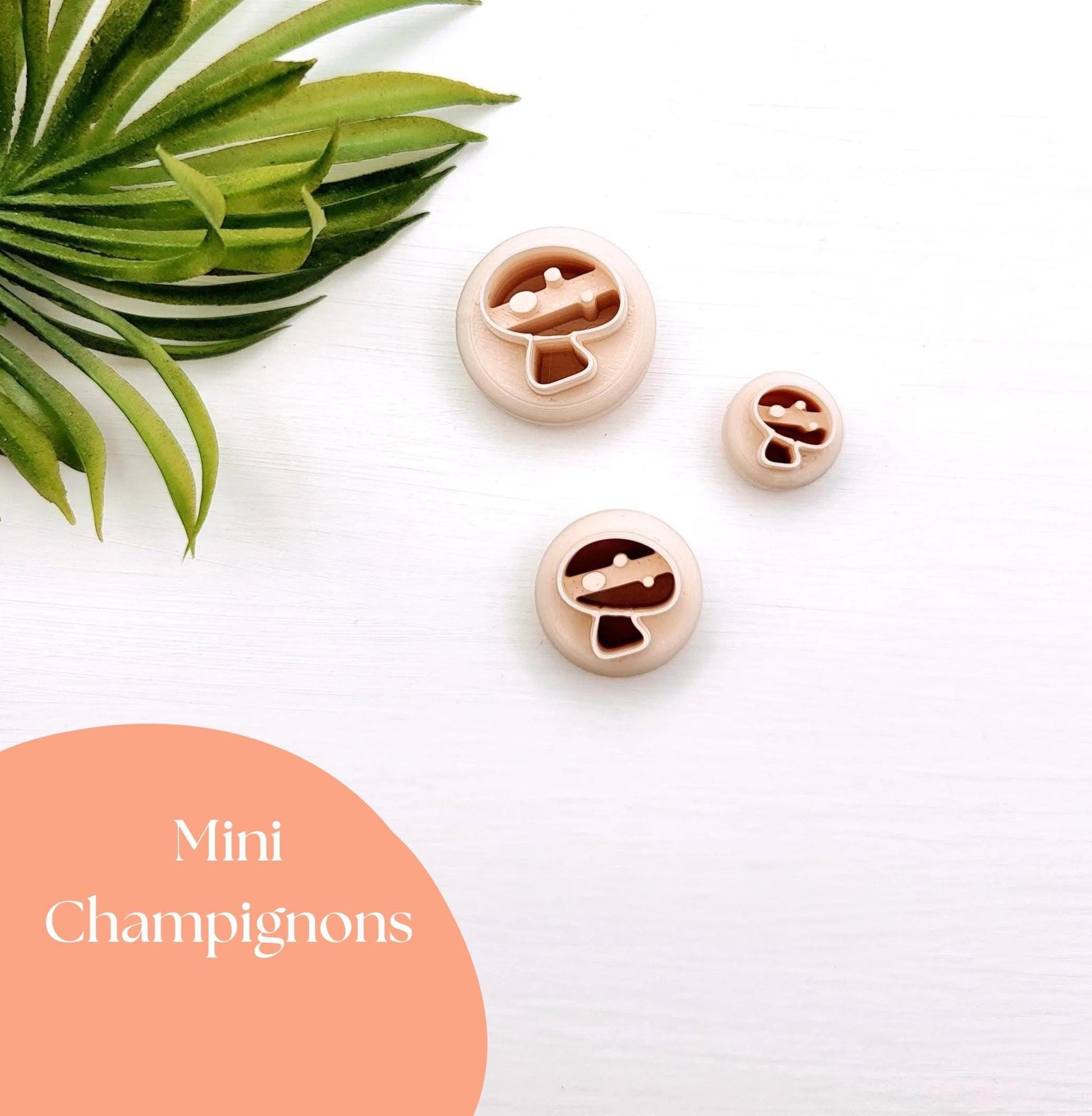 Emporte-pièce Mini Champignons pour créations en argile polymère | 3 grandeurs | Mini Polymer clay cutter Mushroom