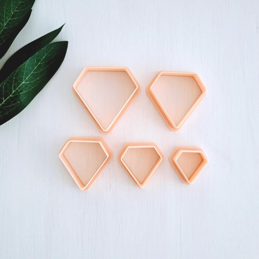 Emporte-pièce de Diamant pour argile polymère | Ensemble de 5 | Diamond clay cutters, set of 5 | Polymer clay tool
