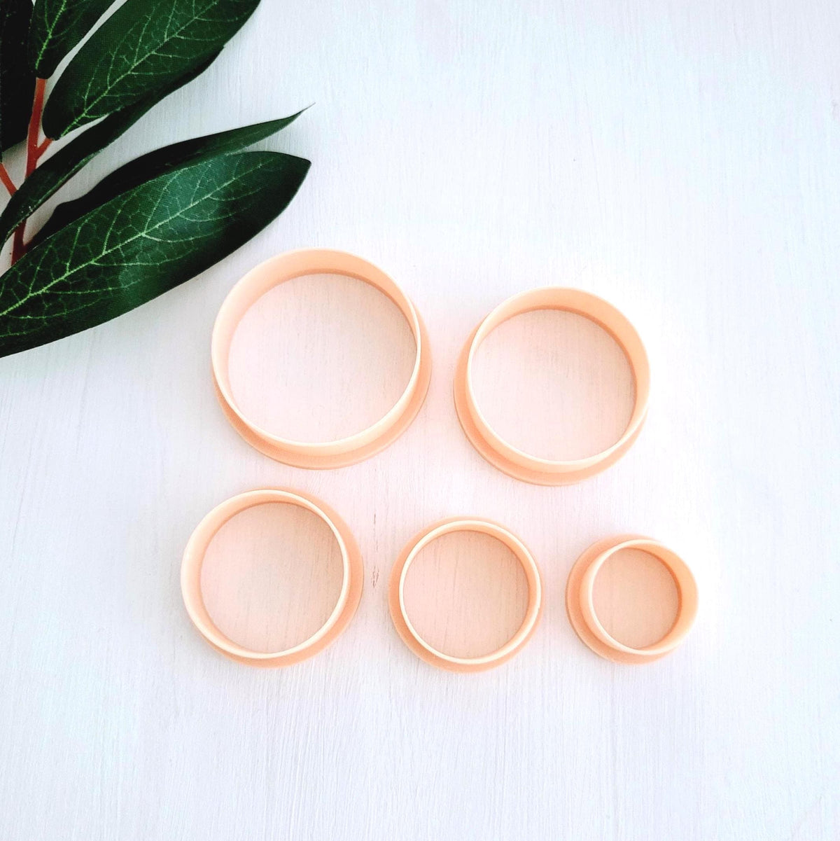 Emporte-pièce de Forme Ronde pour argile polymère | Ensemble de 5 | Circle cutters, set of 5 | Polymer clay tool