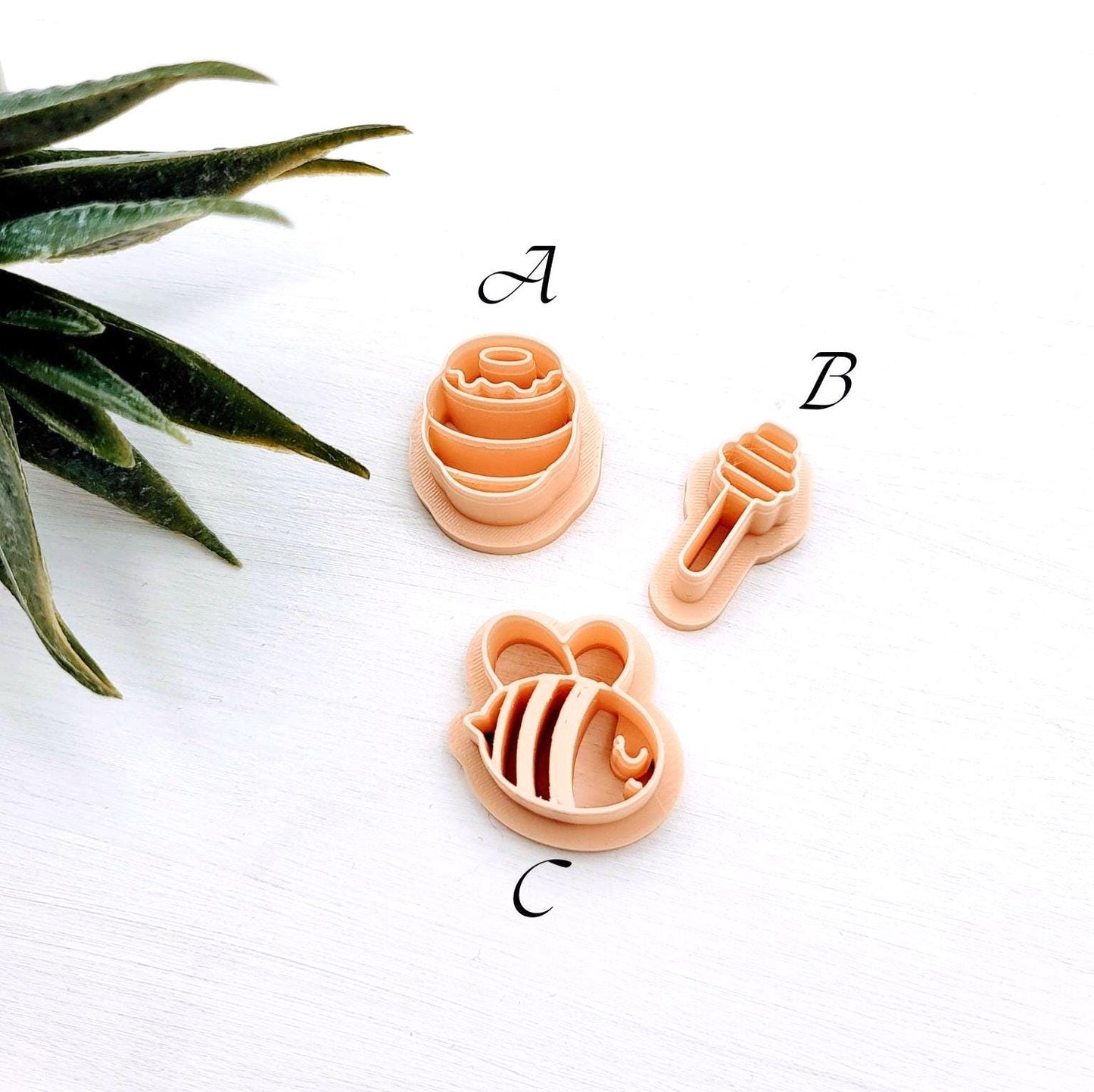 Emporte-pièce Abeilles pour créations en argile polymère | 3 modèles | Polymer clay cutters bees