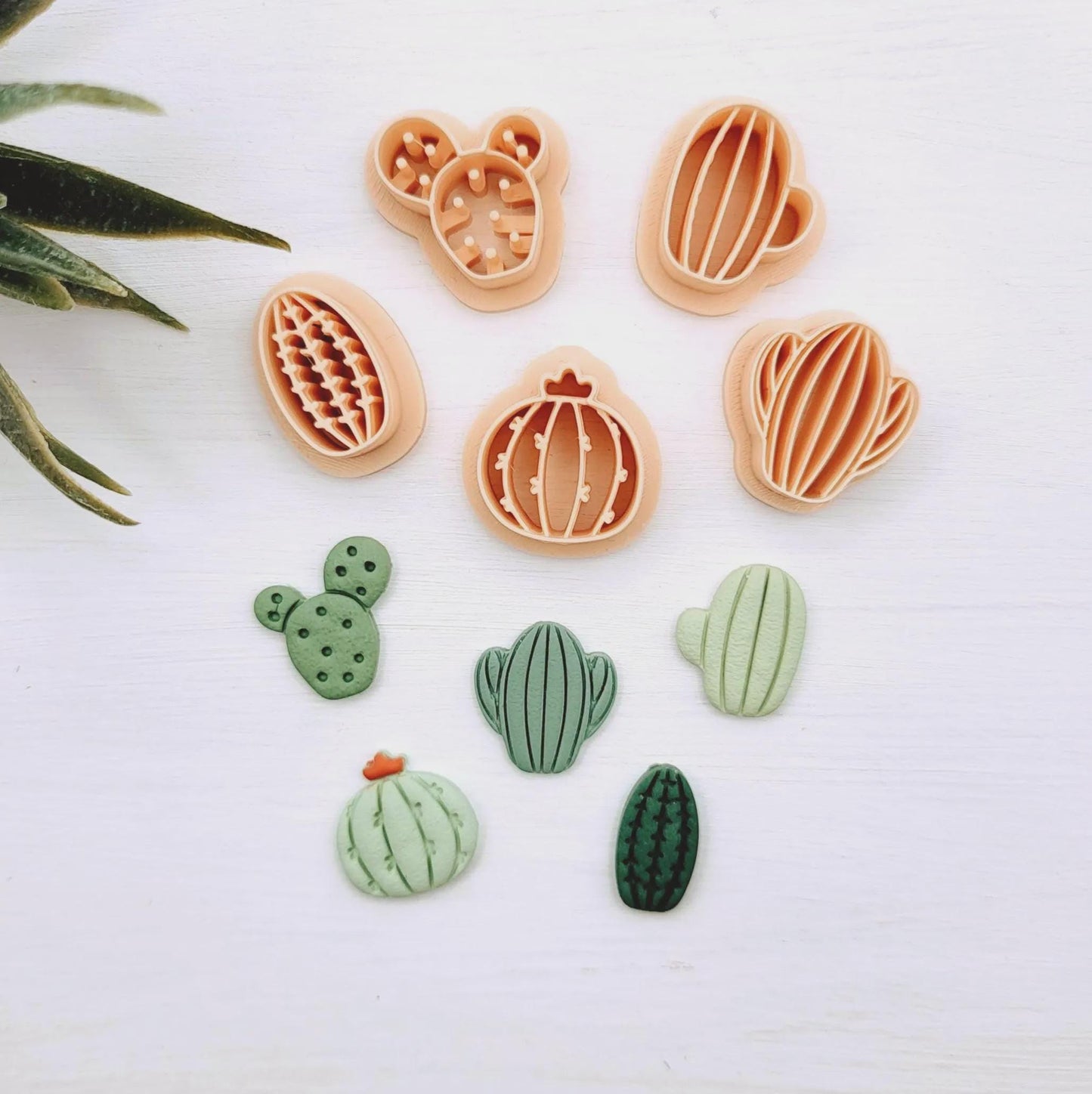 Emporte-pièce Cactus du désert pour créations en argile polymère | 5 modèles | Cactus Polymer clay cutters