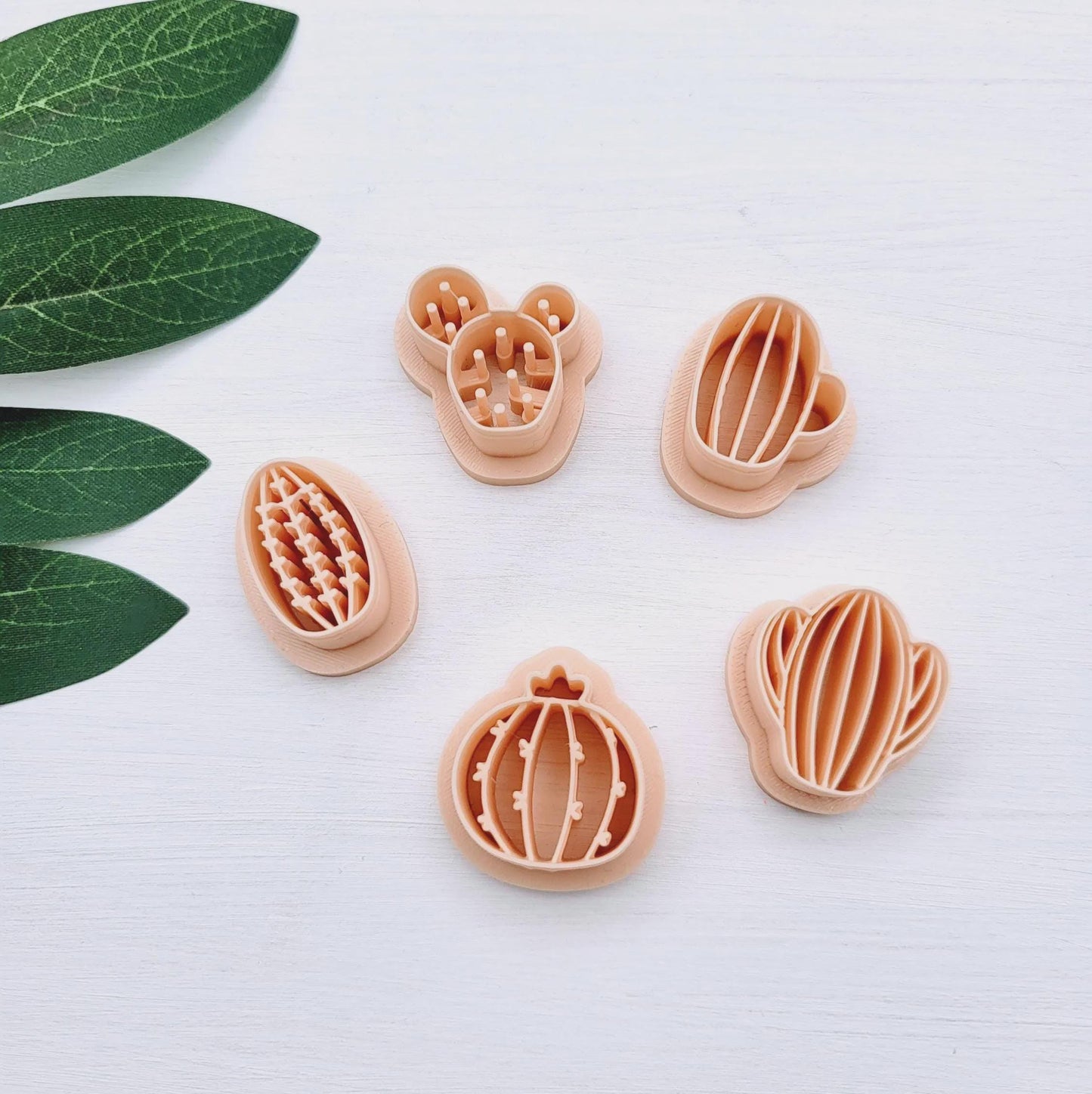 Emporte-pièce Cactus du désert pour créations en argile polymère | 5 modèles | Cactus Polymer clay cutters