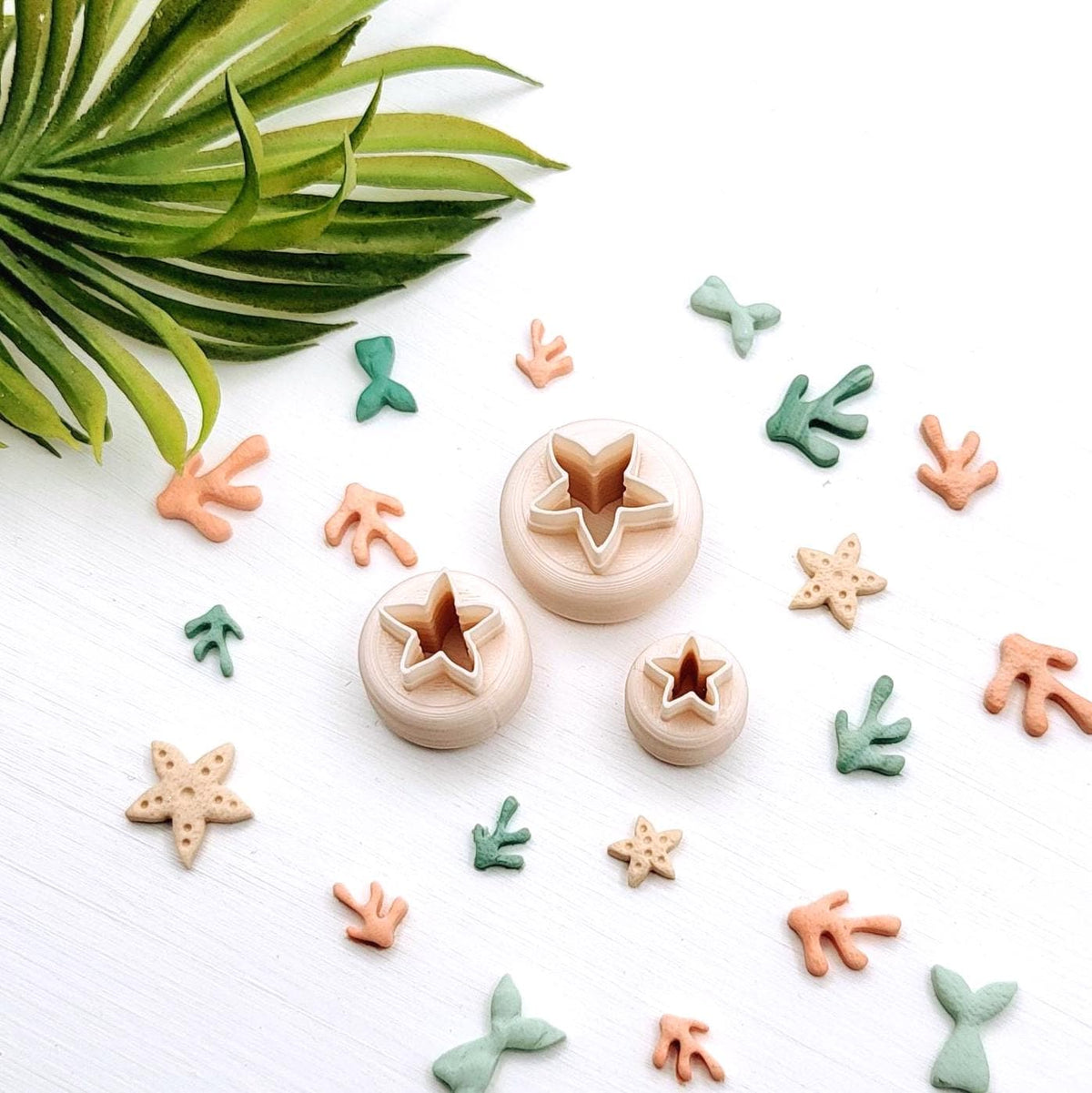 Emporte-pièce Mini Étoiles de mer pour créations en argile polymère | 3 grandeurs | Mini Starfish Polymer clay cutters