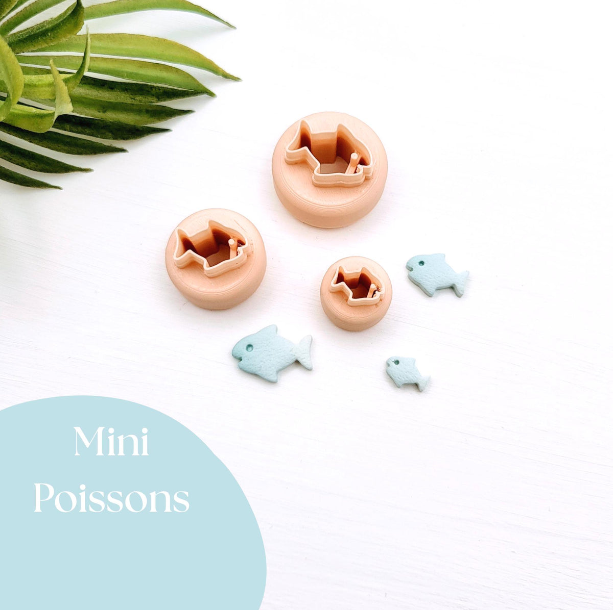 Emporte-pièce Mini poissons pour créations en argile polymère | 3 grandeurs | Mini Polymer clay cutter fish