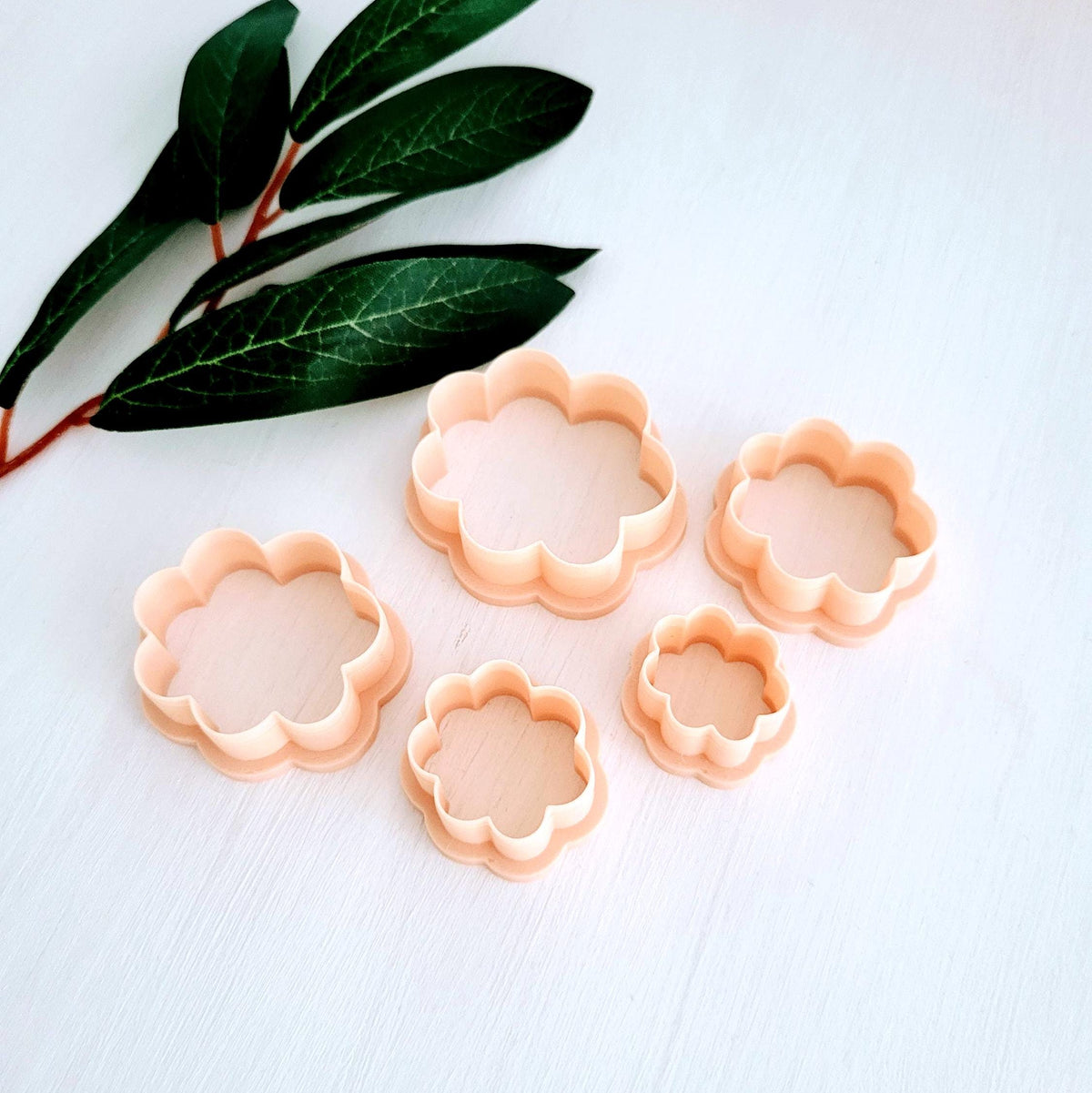 Emporte-pièces Organique 05 style nuages pour argile polymère | Ensemble de 5 | Cloudy Organic polymer clay cutters, set of 5