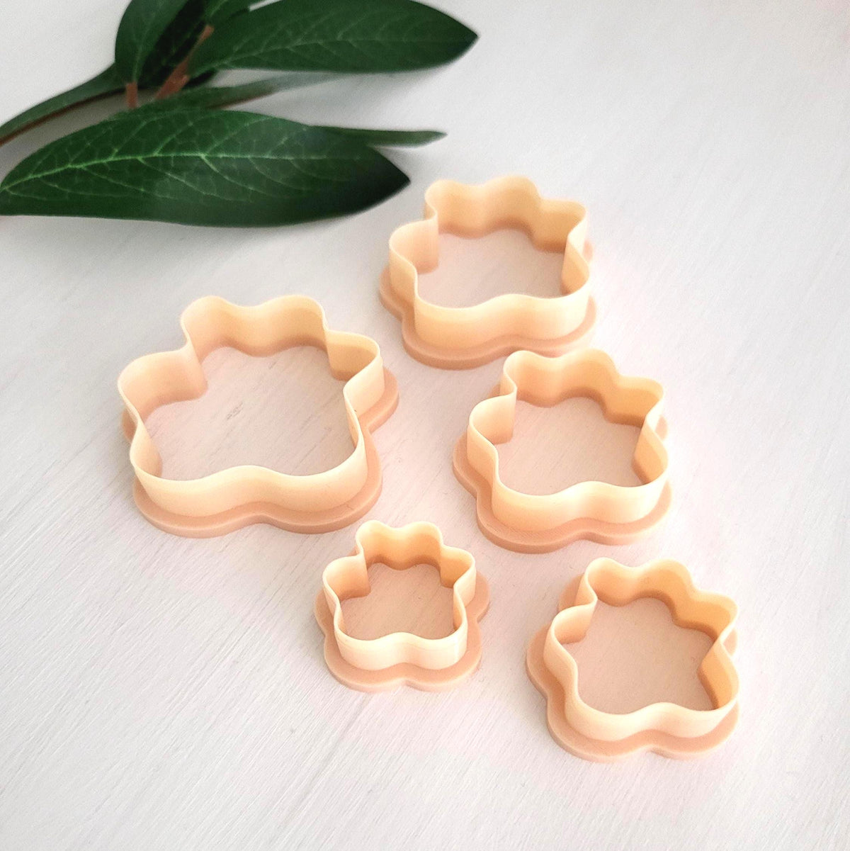 Emporte-pièce Organique 01 pour argile polymère | Ensemble de 5 | Organic polymer clay cutters, set of 5
