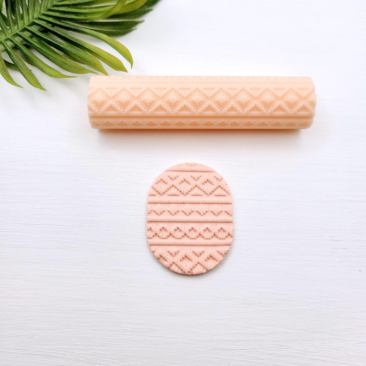 Rouleau textures tricots losange pour argile polymère | Polymer clay texture rollers
