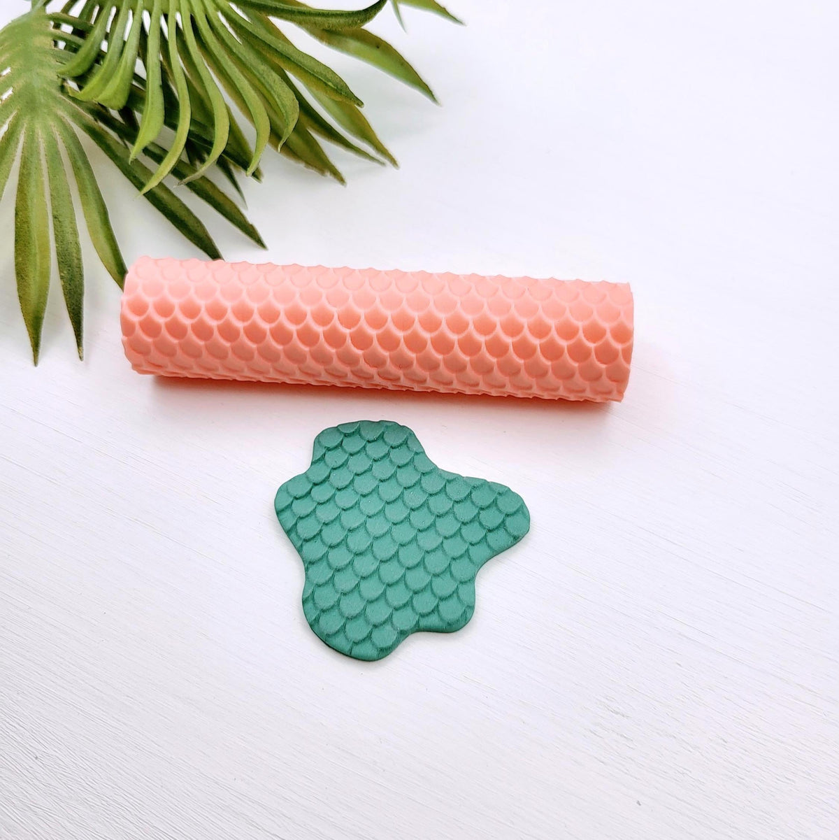 Rouleau textures Écailles de sirènes pour argile polymère | Mermaid scales Polymer clay texture rollers
