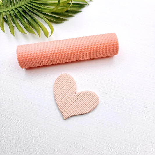 Rouleau textures motif de tricot fin pour argile polymère | Polymer clay texture rollers