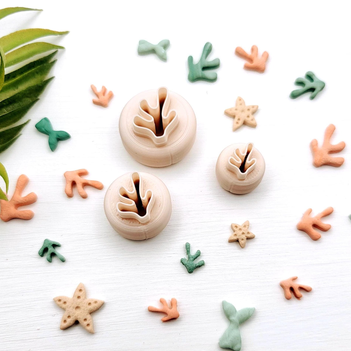 Emporte-pièce Mini Corail pour créations en argile polymère | 3 grandeurs | Mini Coral Polymer clay cutters