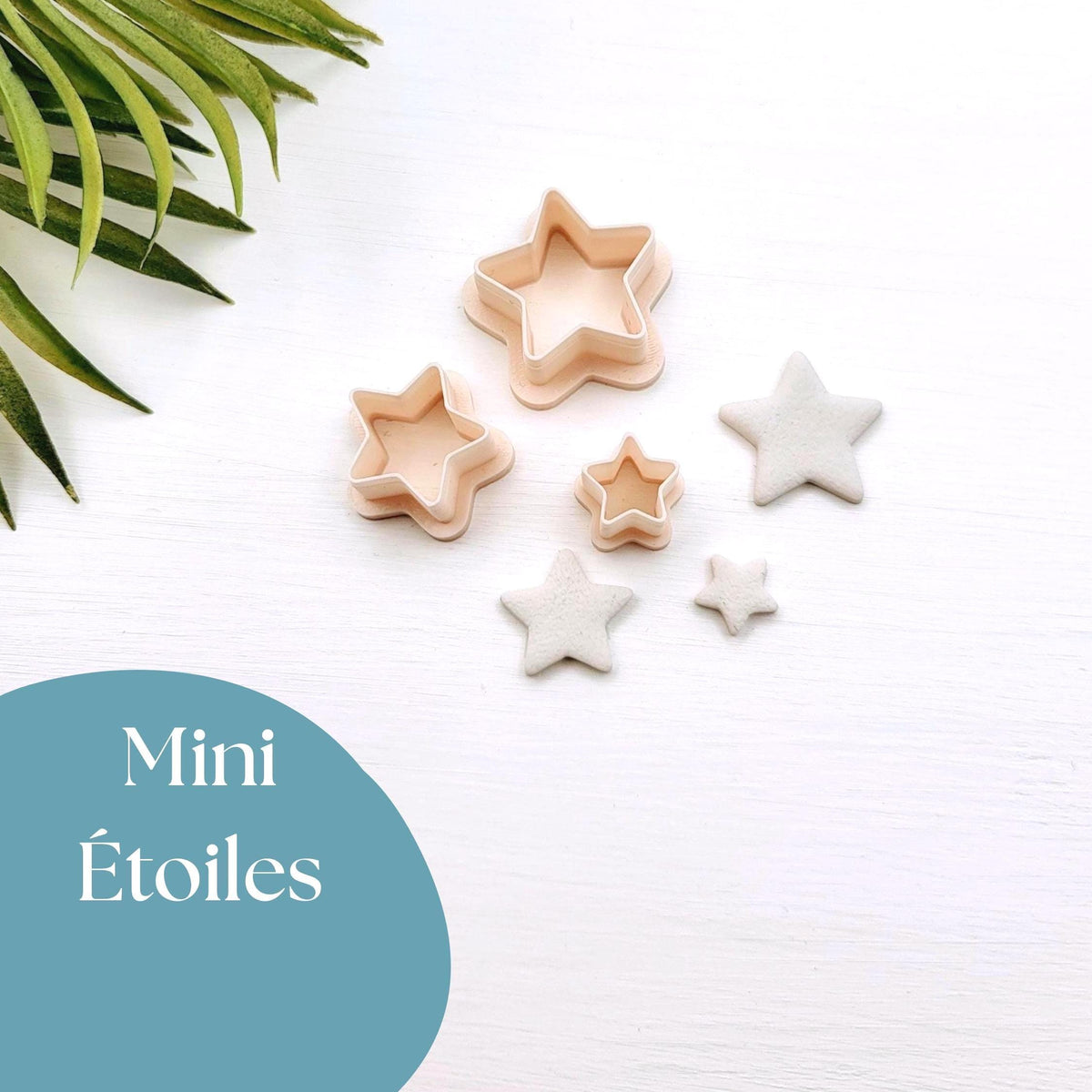 Emporte-pièce Mini Étoiles pour créations en argile polymère | 3 grandeurs | Mini Stars Polymer clay cutters